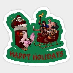 Walrus Chistmas Design Sticker